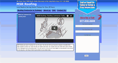 Desktop Screenshot of msrroofing.com