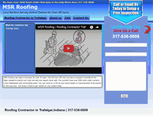 Tablet Screenshot of msrroofing.com